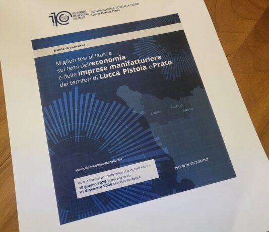 Confindustria Toscana Nord lancia il Concorso per le migliori tesi sulle imprese di Lucca, Pistoia e Prato